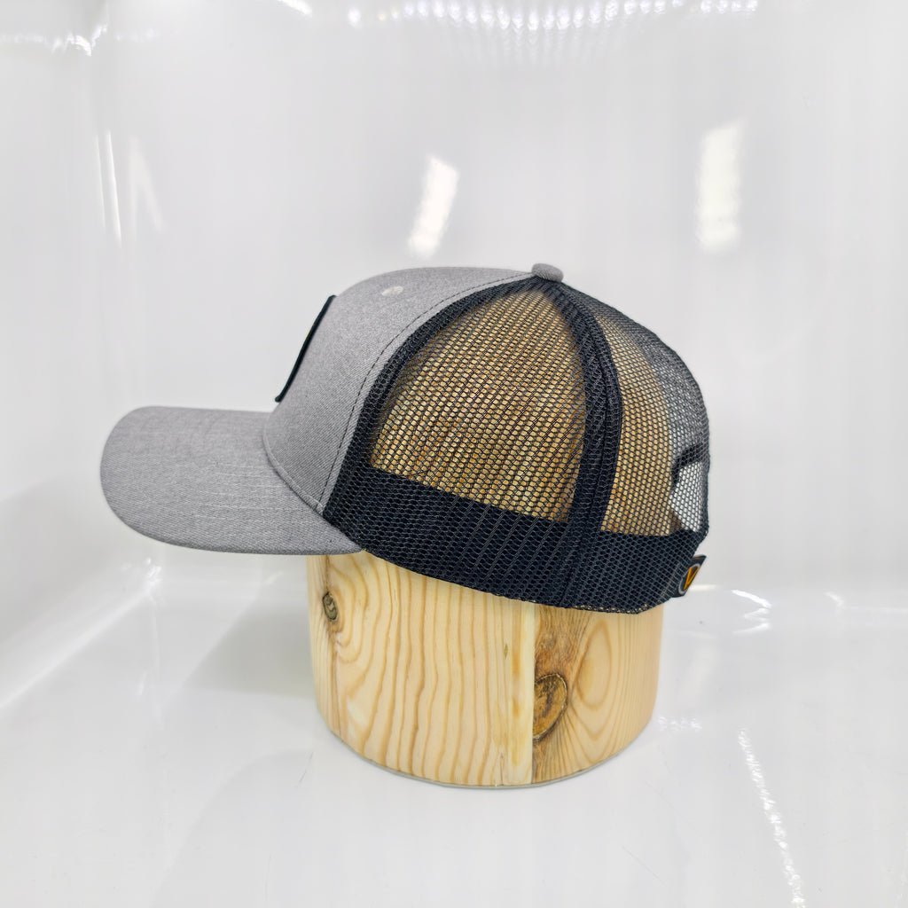 Badge Trucker - Heather Gray & Black (EVO)