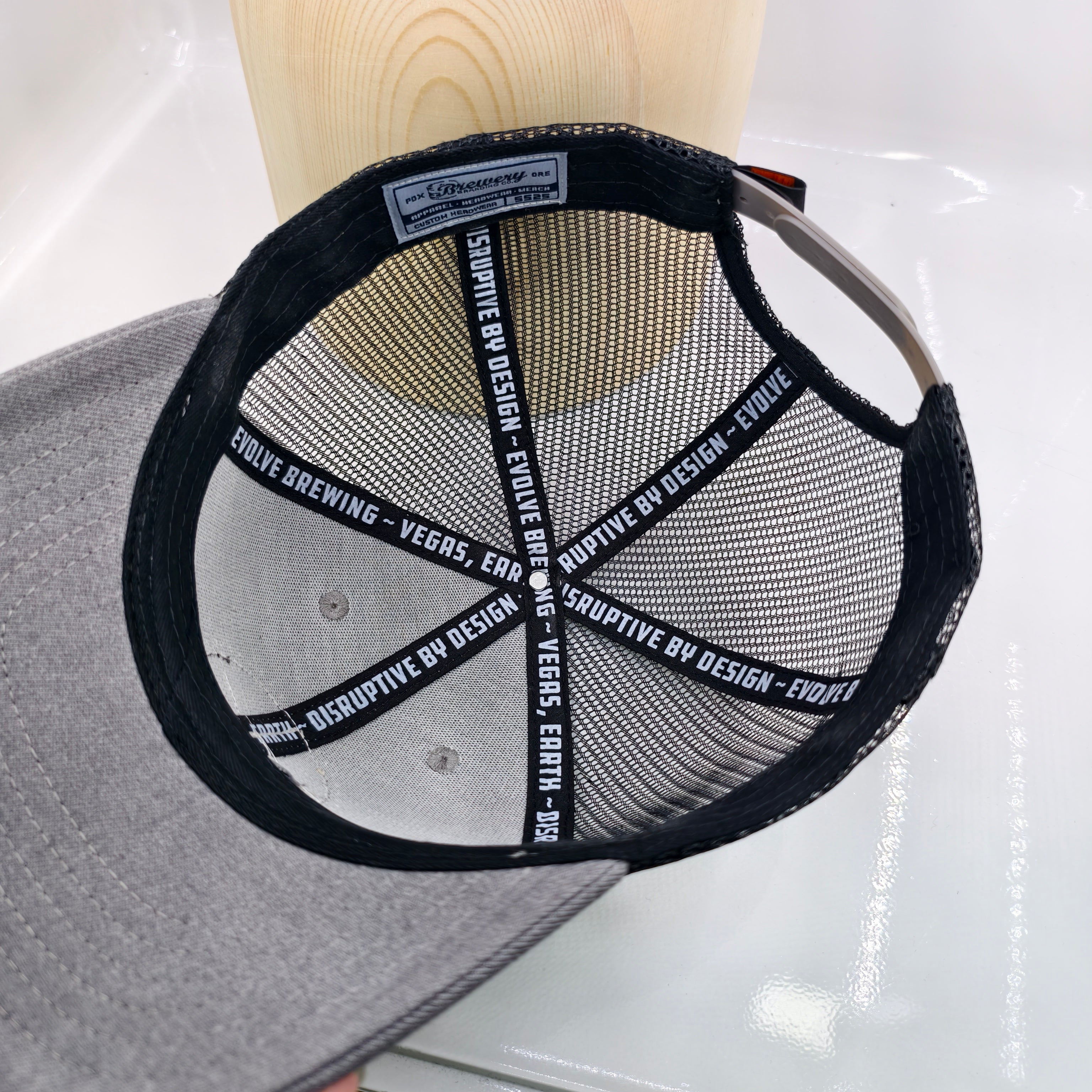 Badge Trucker - Heather Gray & Black (EVO)