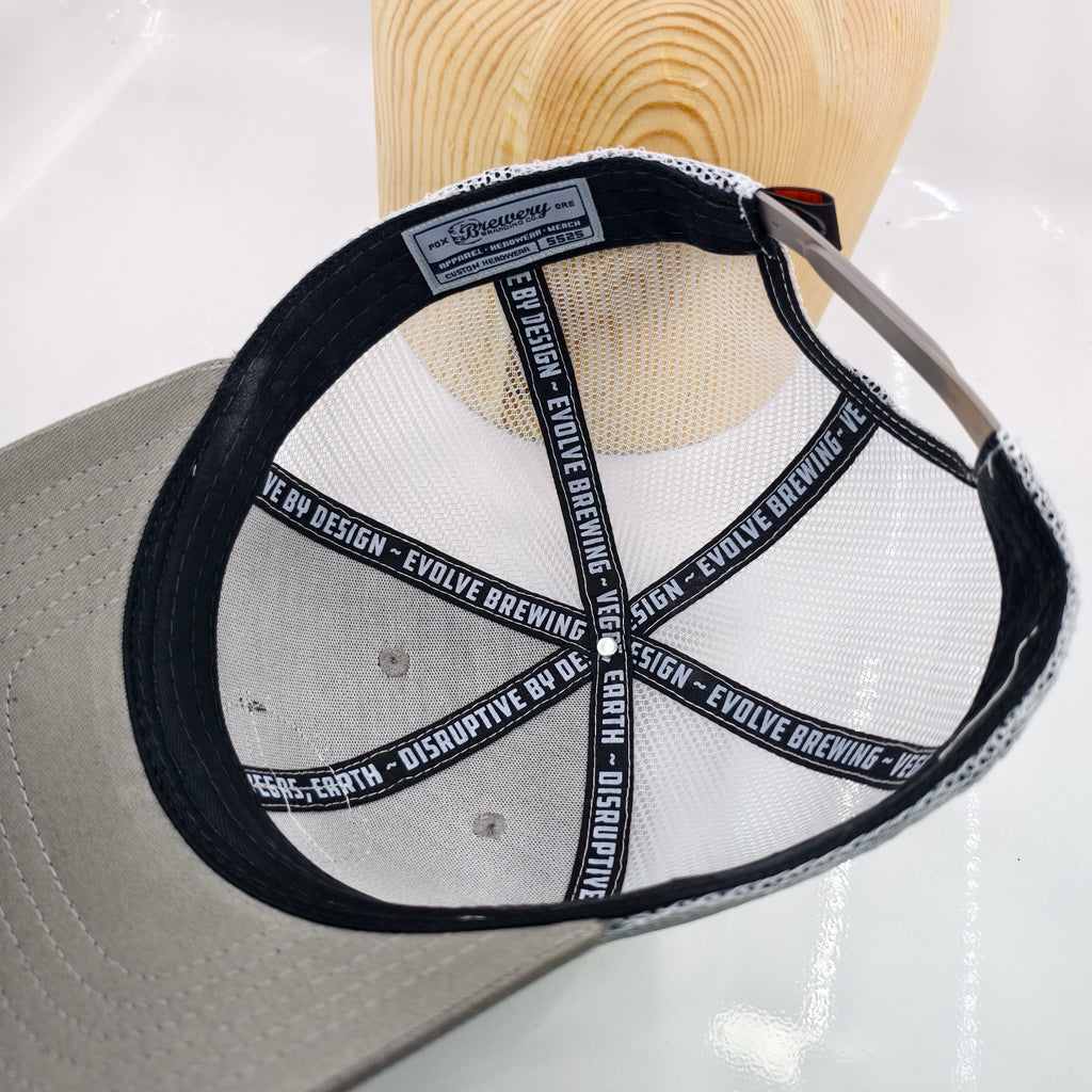 Badge Trucker - Gray & White (EVO)