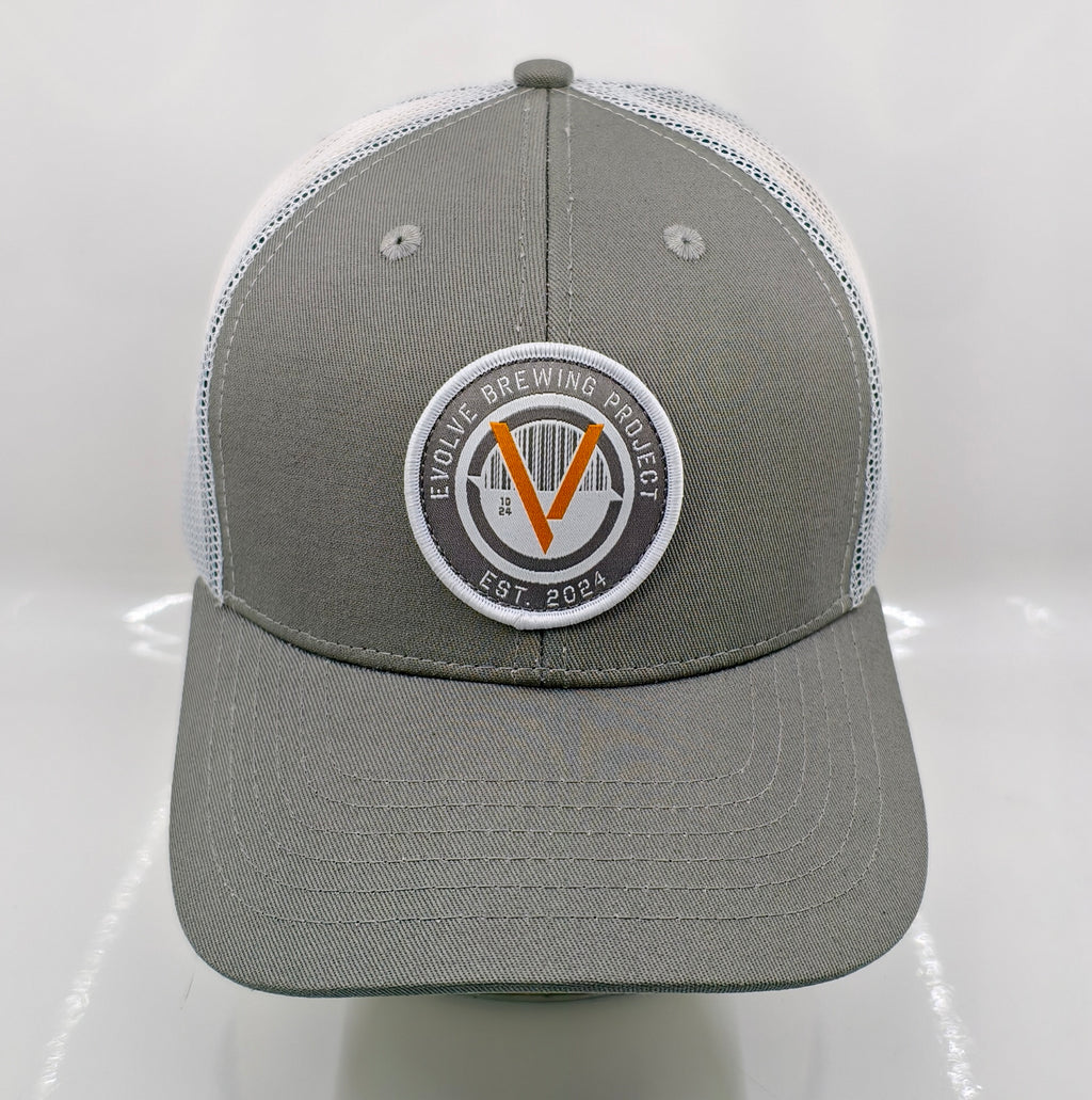 Badge Trucker - Gray & White (EVO)