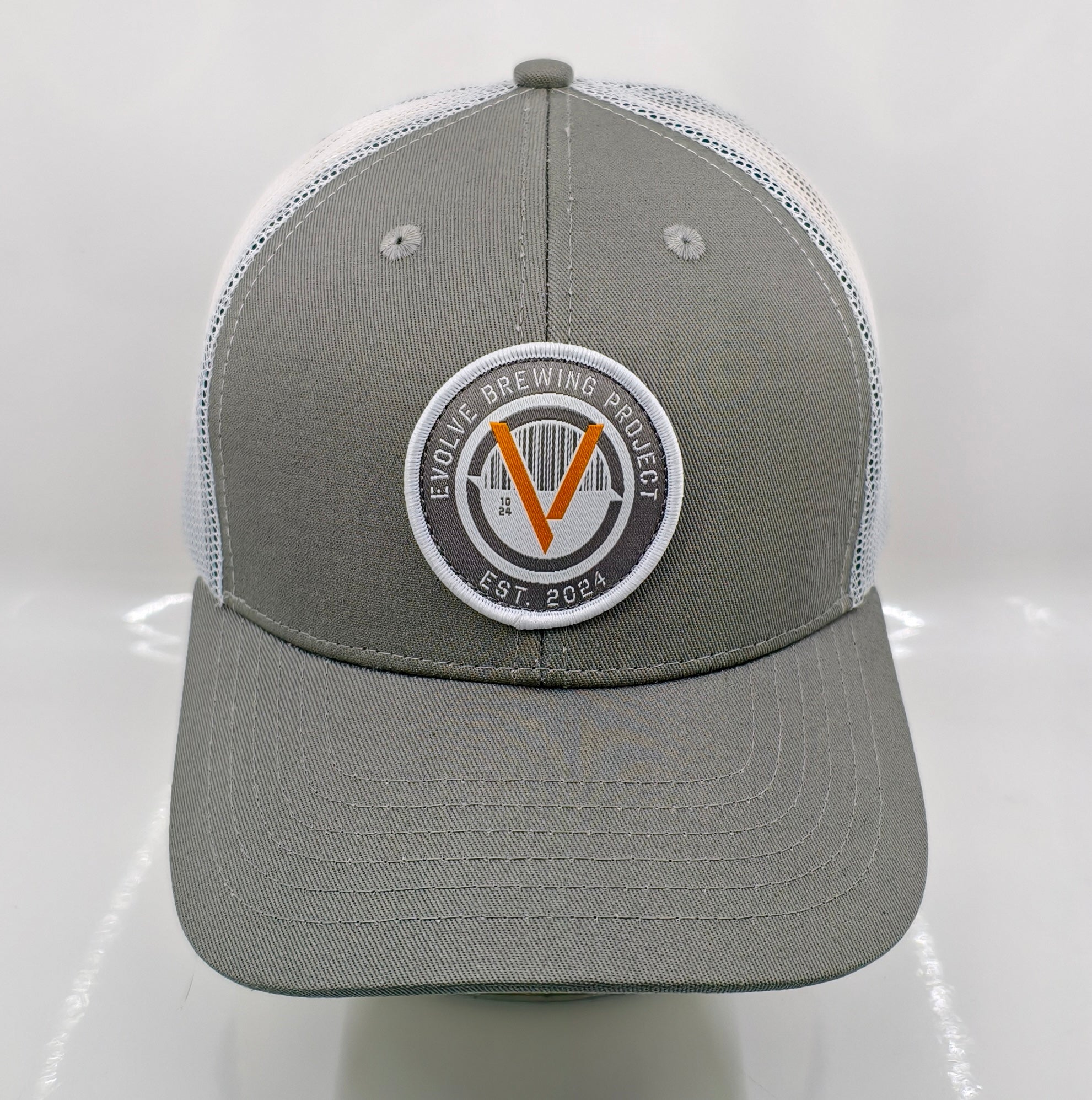 Badge Trucker - Gray & White (EVO)