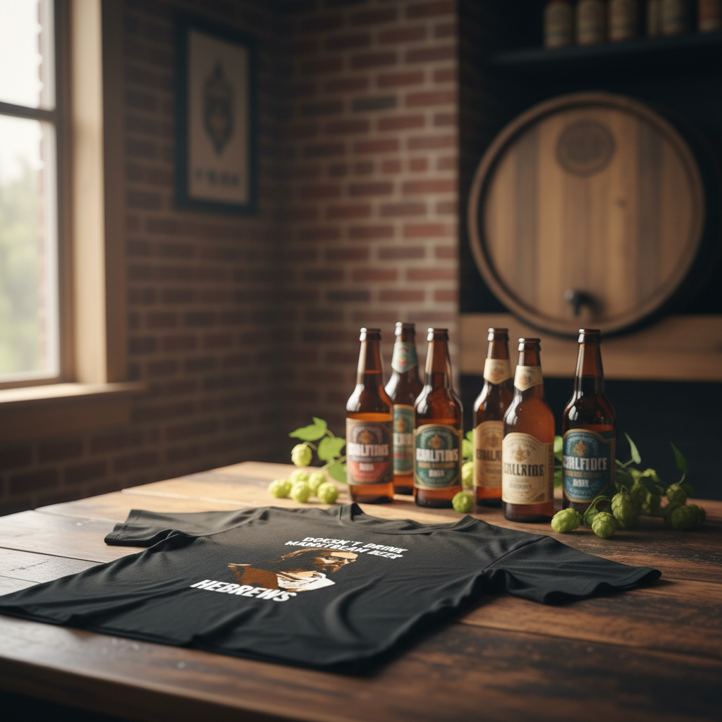 Generated product image for Doesn't Drink Mainstream Beer.....Hebrews t-shirt